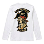RUM KNUCKLES RK PIRATES Long Sleeve Tee - White - back