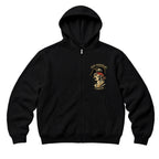 RUM KNUCKLES RK PIRATES Zip Hoodie - Black - front