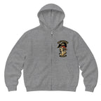 RUM KNUCKLES RK PIRATES Zip Hoodie - Heather Grey - front