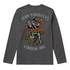 RUM KNUCKLES RK INK Long Sleeve Tee - Charcoal - back