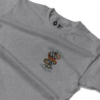 RUM KNUCKLES RK INK Long Sleeve Tee - Heather Grey - detail