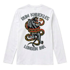 RUM KNUCKLES RK INK Long Sleeve Tee - White - back