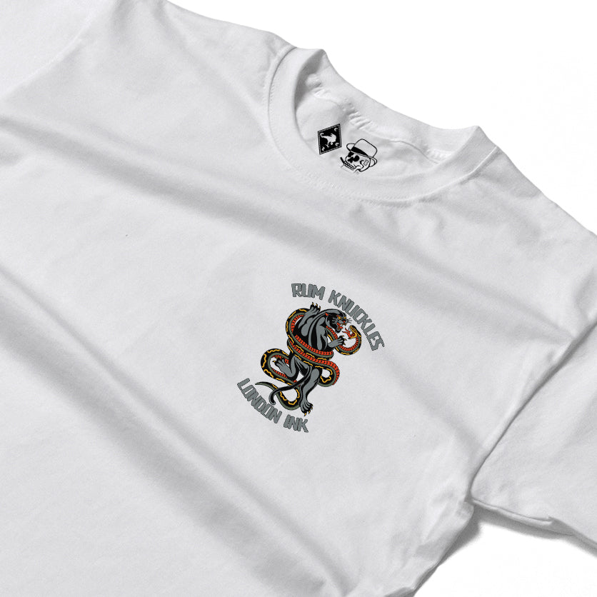 RUM KNUCKLES RK INK Long Sleeve Tee - White - detail