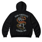 RUM KNUCKLES RK INK Zip Hoodie - Black - back