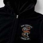 RUM KNUCKLES RK INK Zip Hoodie - Black - detail