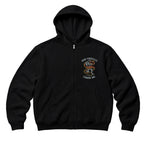 RUM KNUCKLES RK INK Zip Hoodie - Black - front