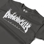 RUM KNUCKLES RK THRASH Long Sleeve Tee - Charcoal - detail