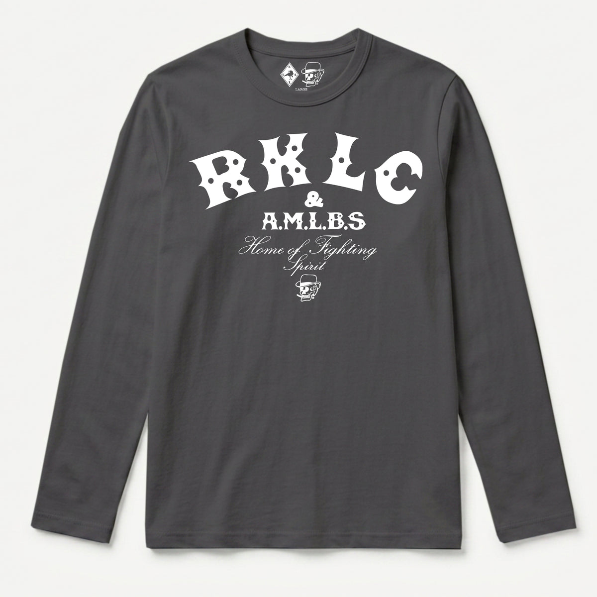 RUM KNUCKLES RKLC HOME Long Sleeve Tee - Charcoal - front