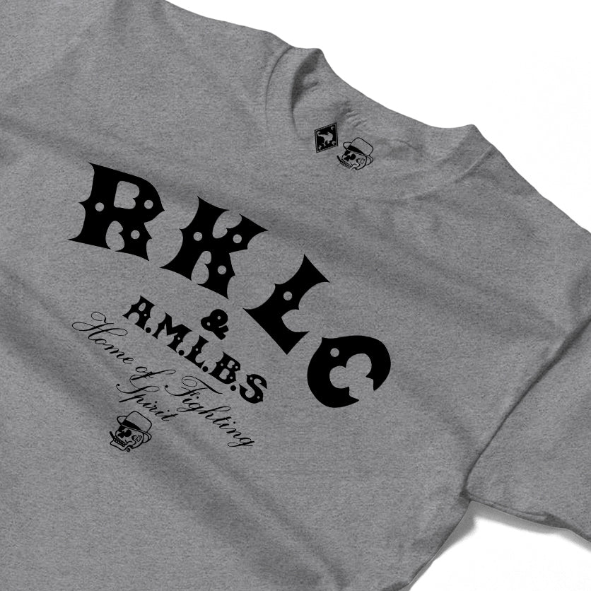 RUM KNUCKLES RKLC HOME Long Sleeve Tee - Heather Grey - detail