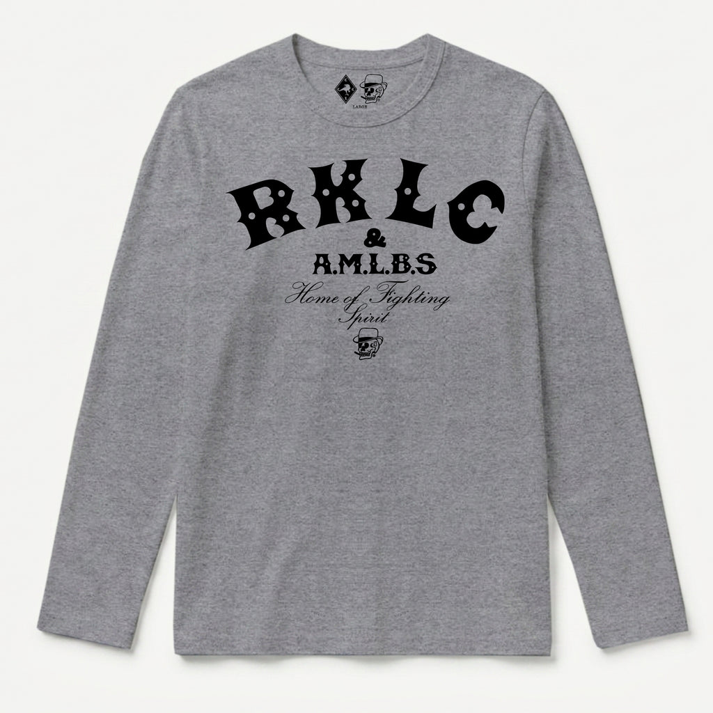 RUM KNUCKLES RKLC HOME Long Sleeve Tee - Heather Grey - front
