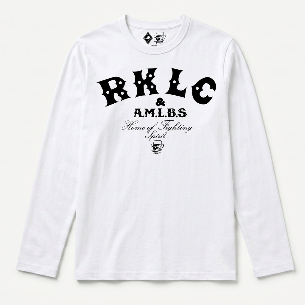 RUM KNUCKLES RKLC HOME Long Sleeve Tee - White - front