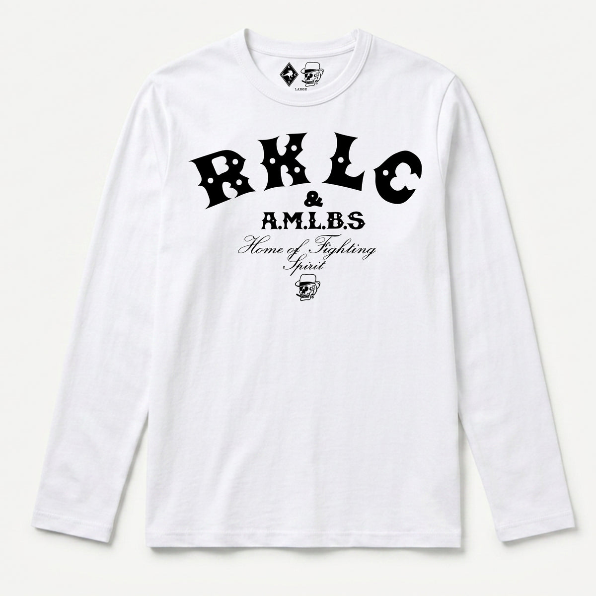 RUM KNUCKLES RKLC HOME Long Sleeve Tee - White - front