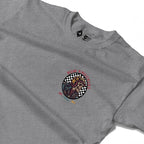 RUM KNUCKLES SKULL MOTO Long Sleeve Tee - Heather Grey - detail