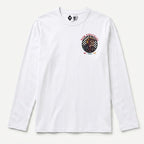 RUM KNUCKLES SKULL MOTO Long Sleeve Tee - White - front