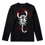 RUM KNUCKLES SCORPIO Long Sleeve Tee - Black - back