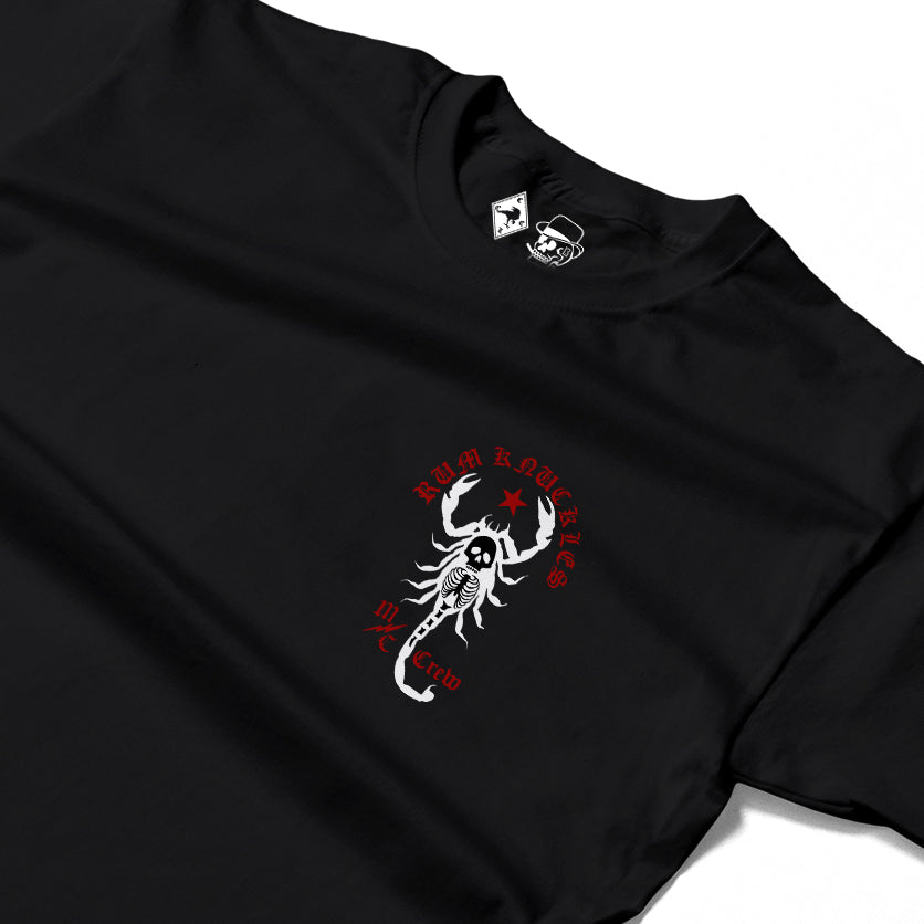 RUM KNUCKLES SCORPIO Long Sleeve Tee - Black - detail