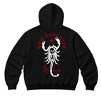 RUM KNUCKLES SCORPIO Zip Hoodie - Black - back