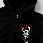 RUM KNUCKLES SCORPIO Zip Hoodie - Black - detail