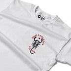 RUM KNUCKLES SCORPIO Long Sleeve Tee - White - detail