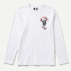 RUM KNUCKLES SCORPIO Long Sleeve Tee - White - front