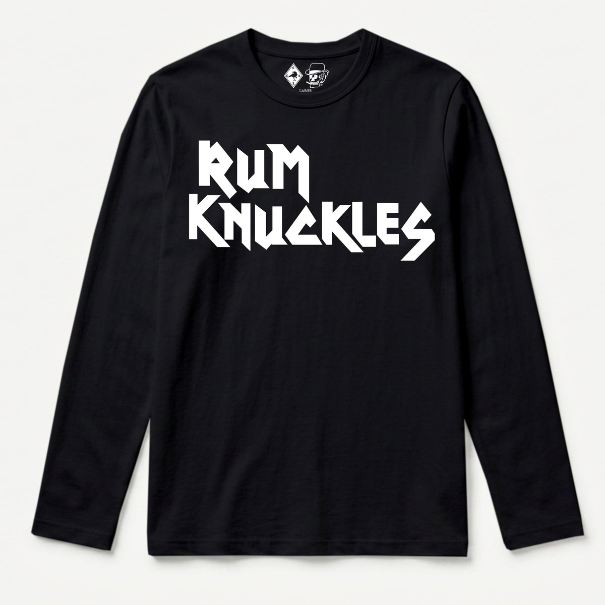 RUM KNUCKLES RK IRON Long Sleeve Tee - Black - front