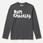 RUM KNUCKLES RK IRON Long Sleeve Tee - Charcoal - front