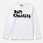 RUM KNUCKLES RK IRON Long Sleeve Tee - White - front