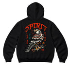 RUM KNUCKLES EAGLE SPIRIT Zip Hoodie - Black - back