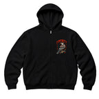RUM KNUCKLES EAGLE SPIRIT Zip Hoodie - Black - front
