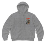 RUM KNUCKLES EAGLE SPIRIT Zip Hoodie - Heather Grey - front