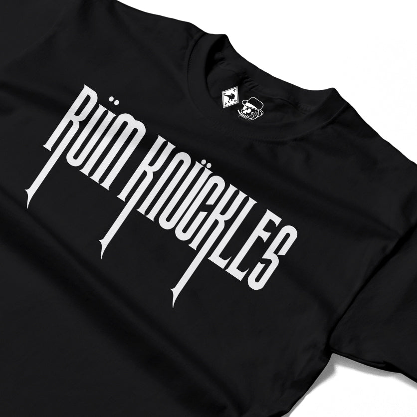 RUM KNUCKLES RK CREW Long Sleeve Tee - Black - detail