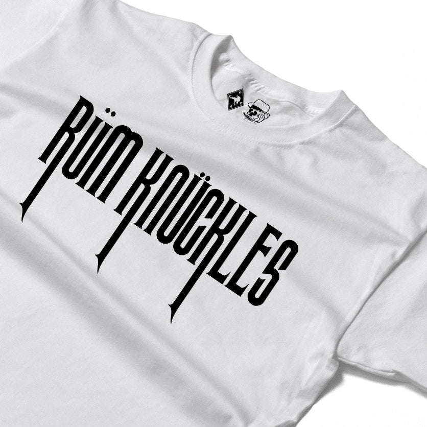 RUM KNUCKLES RK CREW Long Sleeve Tee - White - detail