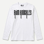 RUM KNUCKLES RK CREW Long Sleeve Tee - White - front