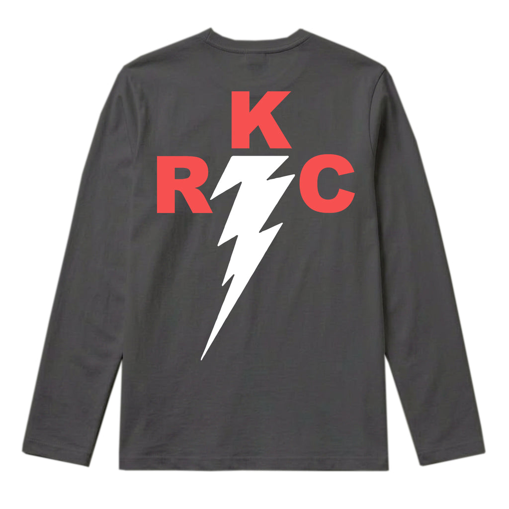 RUM KNUCKLES RKC Long Sleeve Tee - Charcoal - back
