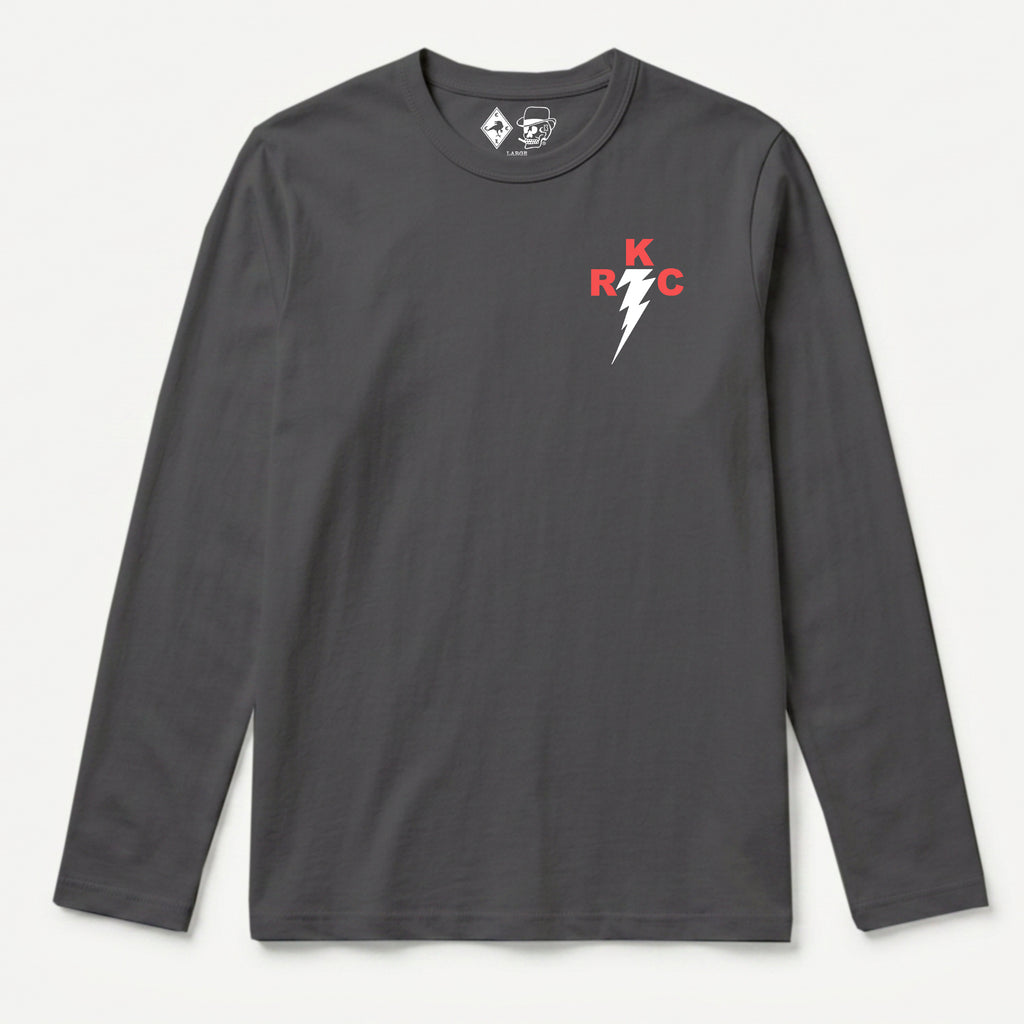 RUM KNUCKLES RKC Long Sleeve Tee - Charcoal - front