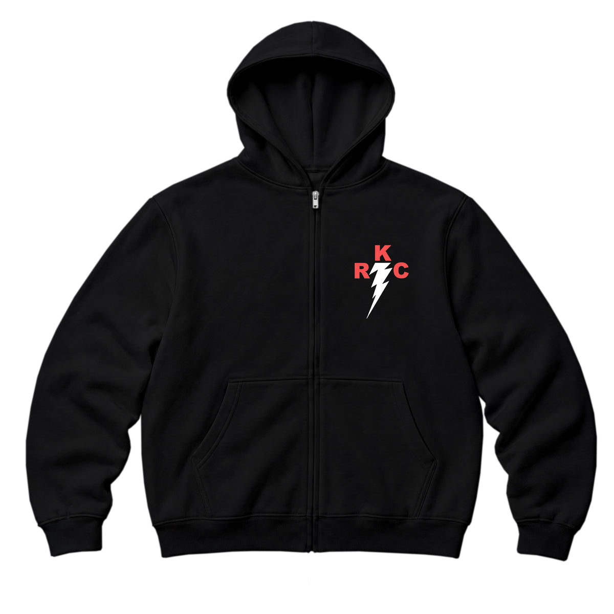 RUM KNUCKLES RKC Zip Hoodie - Black - front