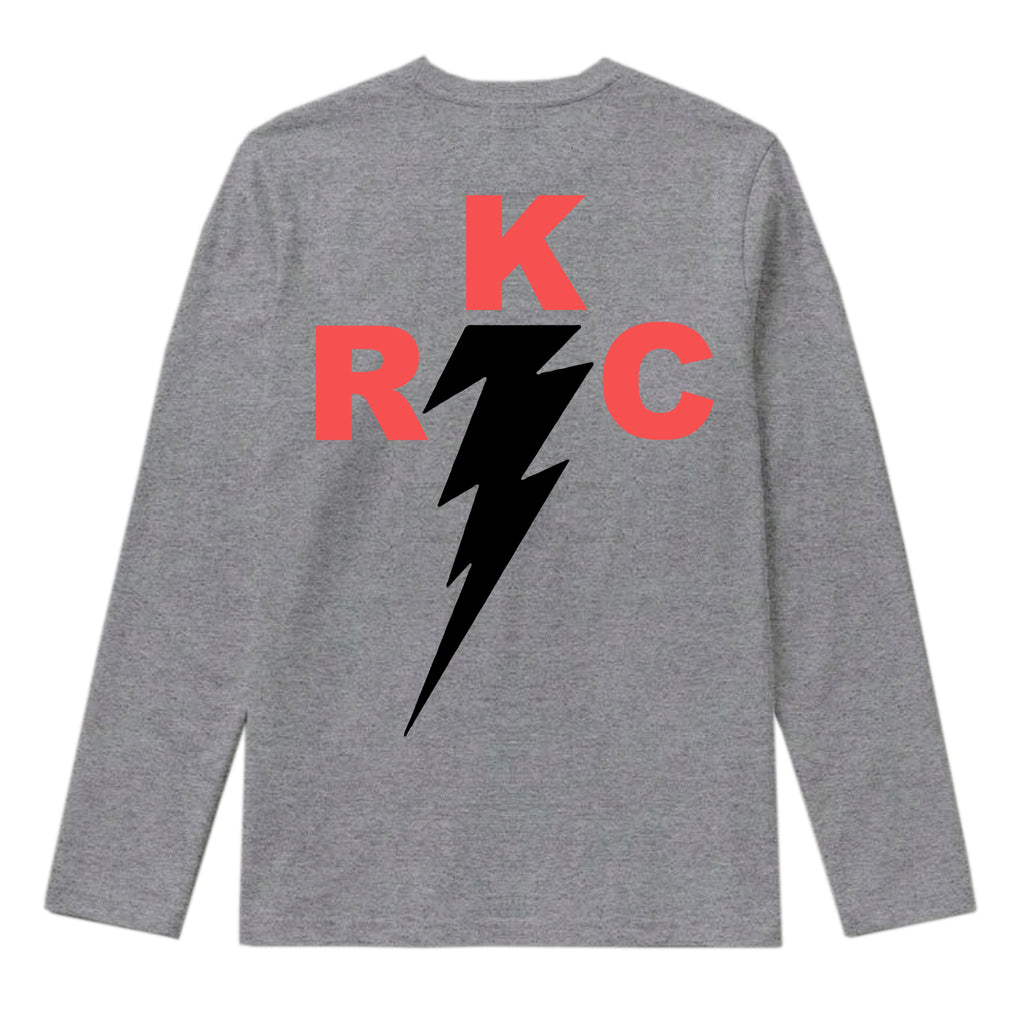 RUM KNUCKLES RKC Long Sleeve Tee - Heather Grey - back