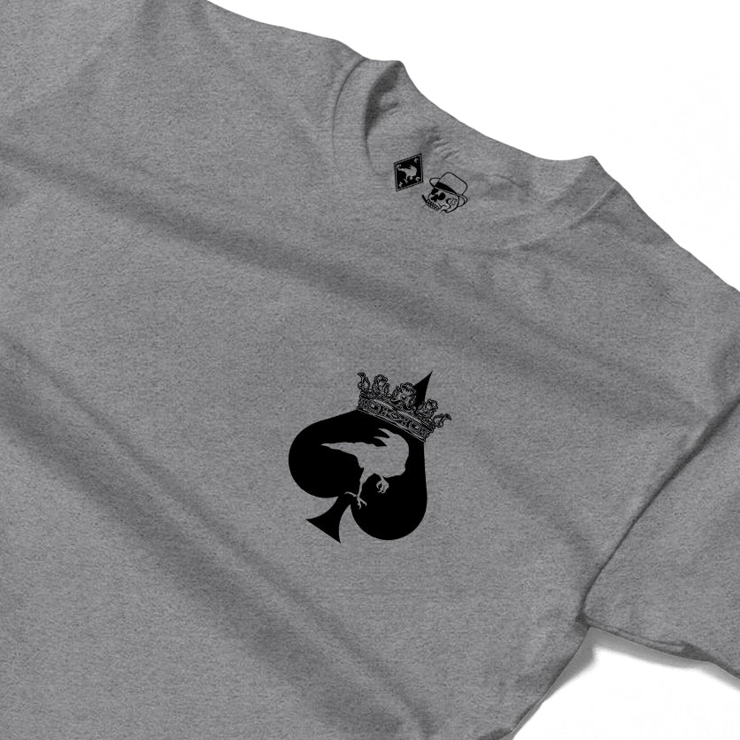 RUM KNUCKLES SPECIAL OPS Long Sleeve Tee - Heather Grey - detail