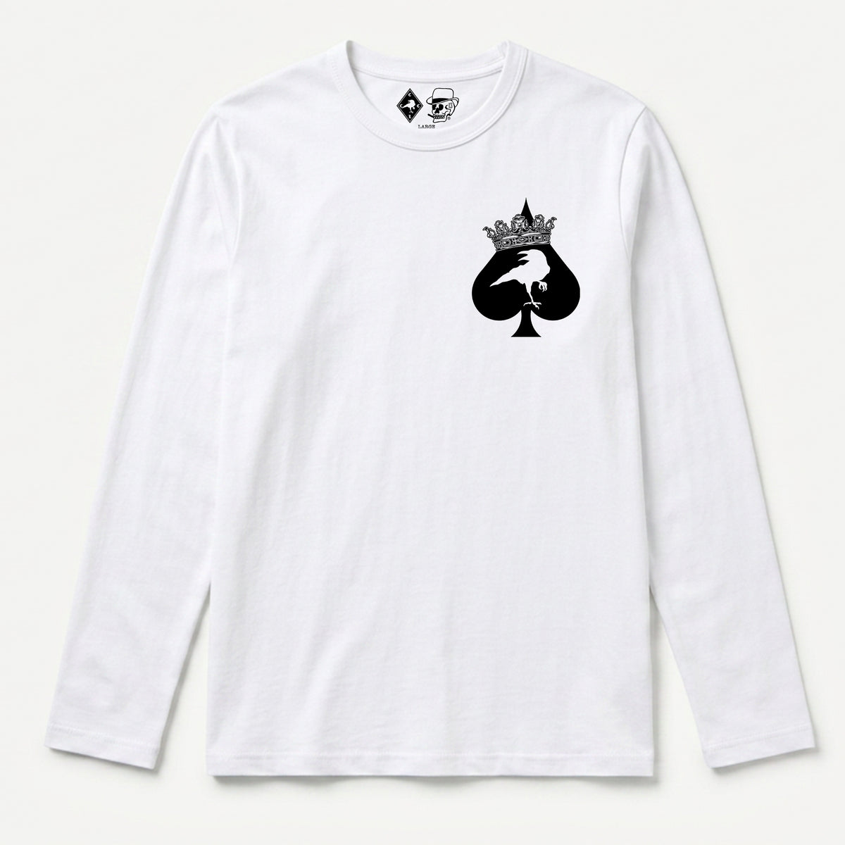 RUM KNUCKLES SPECIAL OPS Long Sleeve Tee - White - front