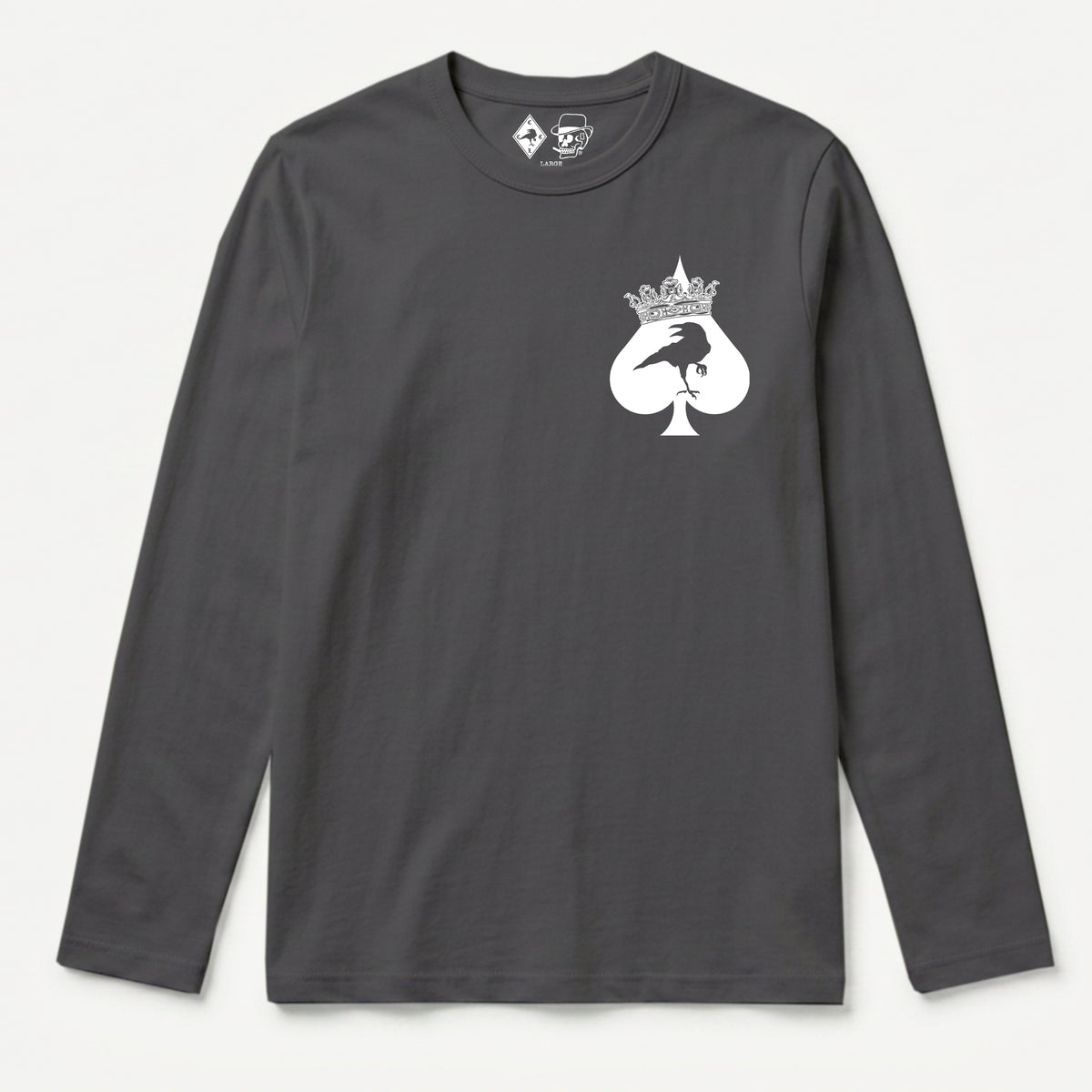 RUM KNUCKLES SPECIAL OPS Long Sleeve Tee - Charcoal - front