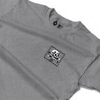 RUM KNUCKLES FLAG Long Sleeve Tee - Heather Grey - detail