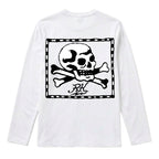 RUM KNUCKLES FLAG Long Sleeve Tee - White - back