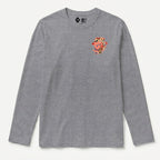RUM KNUCKLES HAWAIIAN Long Sleeve Tee - Heather Grey - front