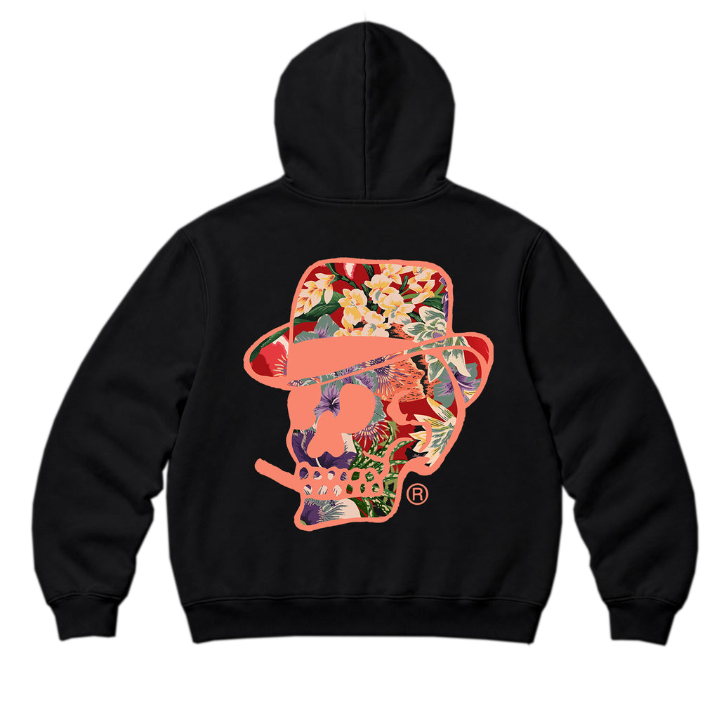 RUM KNUCKLES HAWAIIAN Zip Hoodie - Black - back