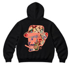 RUM KNUCKLES HAWAIIAN Zip Hoodie - Black - back
