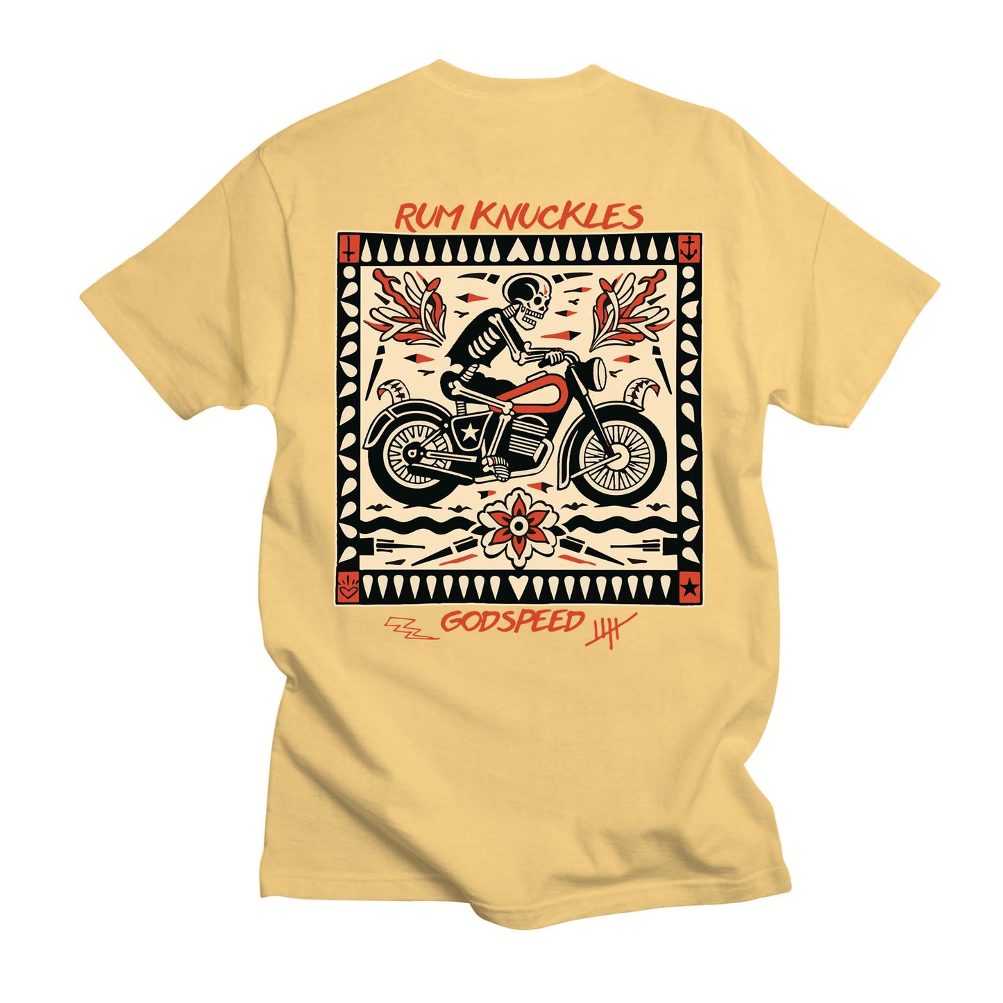 RUM KNUCKLES MC BANDANA T-SHIRT