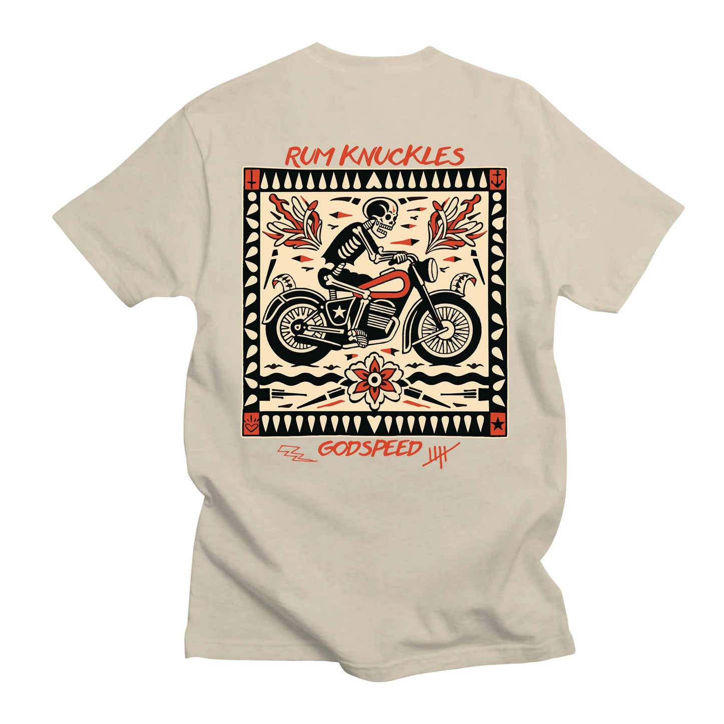 RUM KNUCKLES MC BANDANA T-SHIRT
