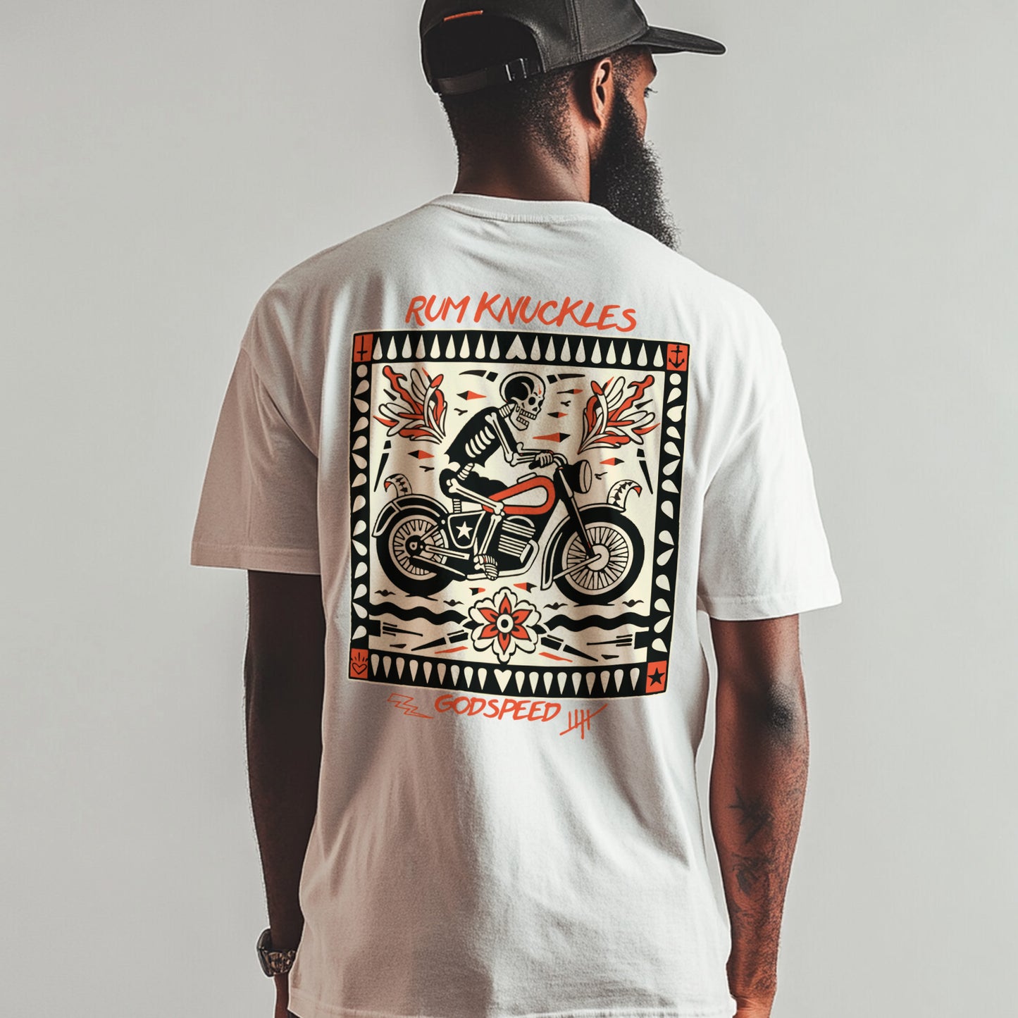 RUM KNUCKLES MC BANDANA T-SHIRT