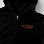 RUM KNUCKLES MC BANDANA Zip Hoodie - Black - detail