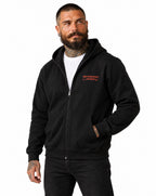 RUM KNUCKLES MC BANDANA Zip Hoodie - Black - model front